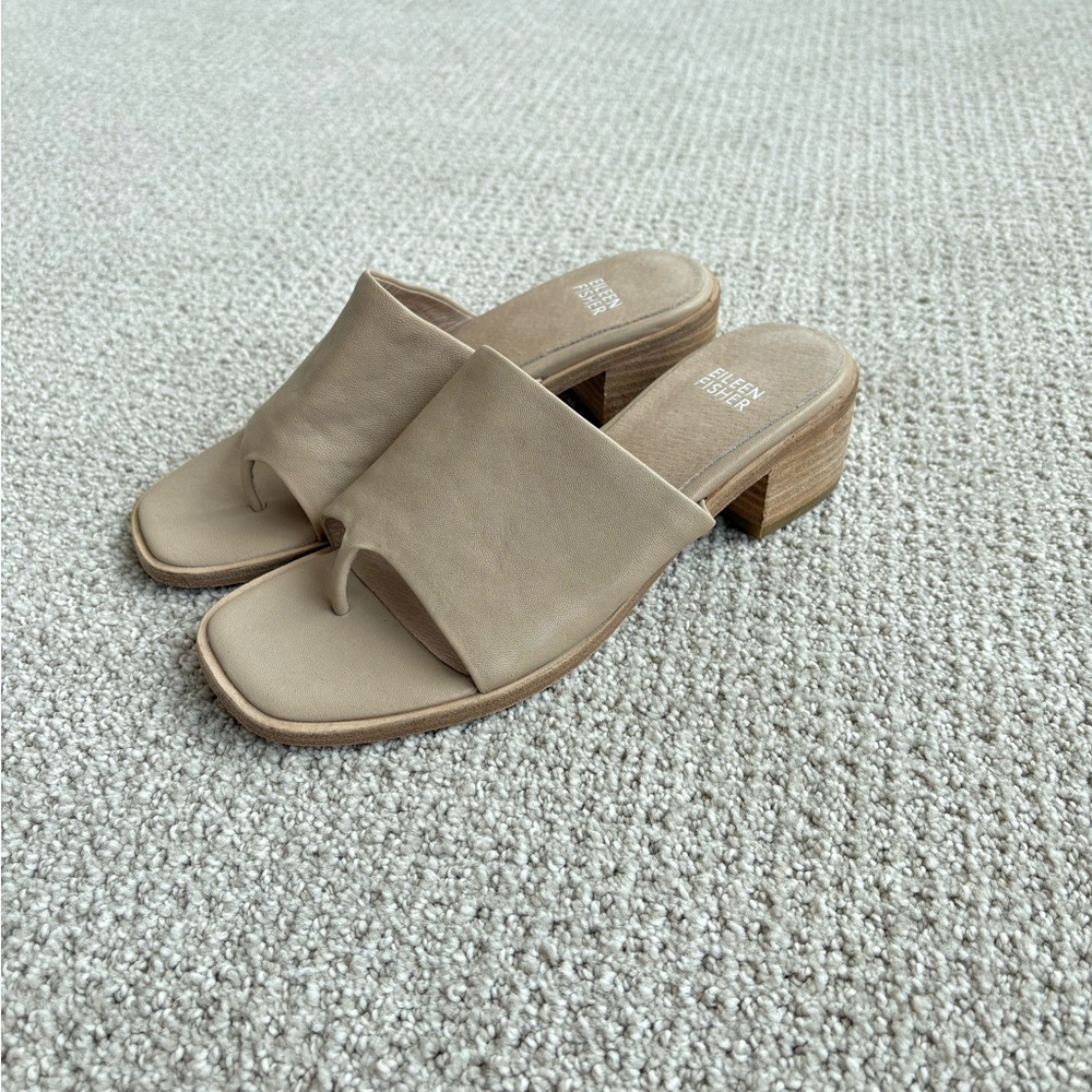 Eileen Fisher leather sandals 6.5